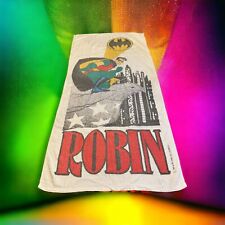 Vintage DC Comics Robin 1990s Bath Beach Towel Apx 53”x26” Batman picture