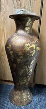 Large Antique Metal Vase. Exceptionally Beautiful. picture