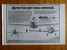 9/1978 PUB AGRICULTURAL AIRCRAFT AYRES AGRICULTURAL AIRCRAFT AG THRUSH ORIGINAL AD picture
