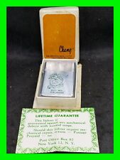Unfired Vintage Champ Austrian Lighter ~ Buzz Hoe For Service Saw Blades w/ Box  picture