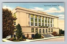 Lansford PA-Pennsylvania, High School Building, Antique Vintage Postcard picture