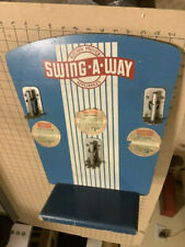 Original Vintage SWING-A-WAY store display, wood for Can Openers and Sharpener picture