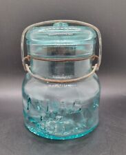 Atlas EZ Seal Glass Canning Jar Cornflower Blue 4.25