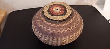 African Zulu Tribe Hand Woven Basket picture
