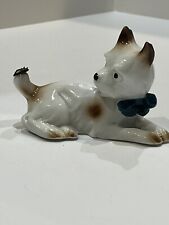 Antq/Vtg Porcelain BONZO Dog Figurine With Brass Fly On Tail Germany 1920’s picture