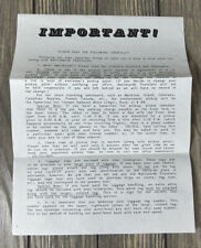 Vintage Nationwide Travelers Travel Club Inc Important Letter picture