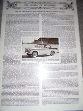Photo article car of the month Sunbeam Napier Sports Saloon 1958 Ref AL picture