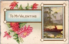 Vintage 1917 Whitney Embossed Greetings Postcard 