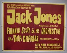 Jack Jones Ronnie Scott Poster Original Vintage Newcastle 1972 picture