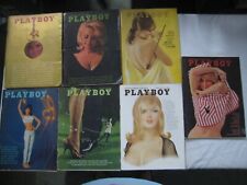 1965 Playboy Magazine Lot of 7 - All with Centerfolds. Elizabeth Taylor & More picture