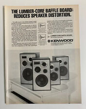 1979 Kenwood LS Series B Speakers Print Ad Original Lumber Core Baffle Board picture