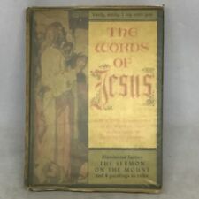Vint. The Words of Jesus 1943 by Gilbert James Brett in Original Cover Protector picture