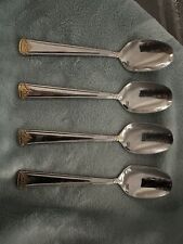 4 Spoons Vintage Retroneu 8-10 Stainless Flatware Korea Crown picture