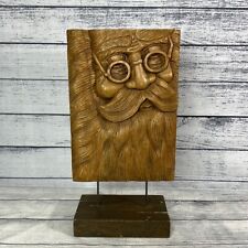 HALLMARK Heritage collection 2018 ~HANDCARVED SANTA Claud WOOD FACE picture