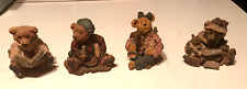 BOYDS BEARS AND FRIENDS: FOUR RESIN FIGURINES -- VERY NICE AND COLLECTIBLE picture