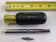 Vintage Klein Tools Multi Bit Screwdriver 32477 USA ~ Incomplete picture