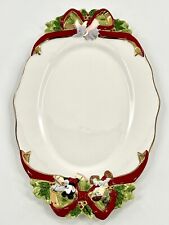 VTG Disney Christmas Holiday Platter/Mickey Mouse,Dumbo, Pinocchio/16”L X 10” W picture