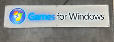 RARE Microsoft Games For Windows Light Up Sign Light Box 37” x 8” x 3” picture