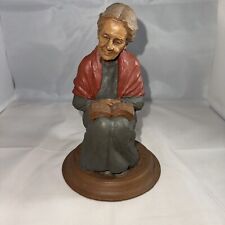 MOLLY 1987~Tom Clark Statue Grandma Reading the Bible Ink Signed By Tom Clark picture
