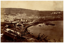 Northern Ireland, Larne, a town on the east coast of County Antrim Vintage print picture