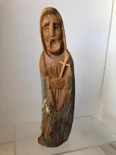 Spanish Hand Carved Wooden Jesus Christ Religious Art Spain 13
