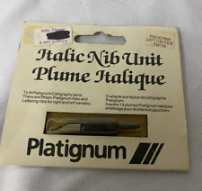 Vintage Platignum Italic Fine Nib Unit # 102112 Left Oblique picture