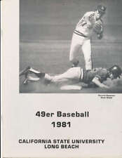1981 Cal State Long Beach Baseball college Media guide bc5 picture
