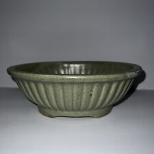 Vintage Haeger Oval Green Pottery Planter Bowl 3938A Speckled Matte Finish USA picture