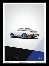 1973 PORSCHE 911 Carrera RS 2.7 Grand Prix White Art Print Poster LtdEd 911 picture