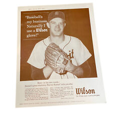 VTG Detroit Tigers Harvey Kuenn Wilson 11x14 Sepia Poster Reprint Heavy Paper picture