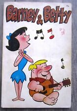 Vintage Flintstones - Barney & Betty Book 1974 Hanna Barbera picture