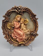 Vintage Resin Madonna & Child Small Decorative 3D Wall Plaque Plate 4