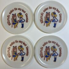 Nestle’s Makes the Very Best Chocolate 4 3/8” Plastic Plate Set, 4 Plates picture