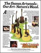 1980 Ibanez Artwood AW acoustic guitar series ad Ian Matthews Dan Dugmore picture