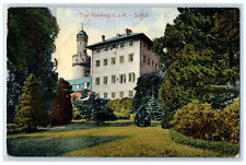 1925 Bad Homburg vor de Hohe Castle Hotel Restau. Stadt Cassel Germany Postcard picture