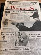 Red Sox New York Mets Boston Globe October 27 1986 World Series MLB picture
