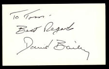 David Bailey (d2004) signed autograph auto 3x5 card Actor: Another World R604 picture