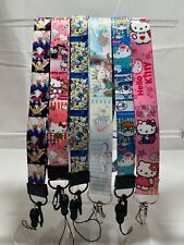 Lot 60 cartoon Japanese anime Neck Straps Key Chains Lanyard ID Holder picture