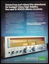 1977 Sansui G-3000 Receiver-Print ad / mini-poster VTG 70’s music décor picture