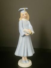 Growing Up Girl Graduate With Diploma Blond ~ Enesco 1991 picture