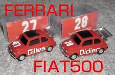 Brumm1/43 Fiat 500 Villeneuve 2 Car Set Ferrari picture