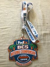 2009 BCS National Championship lanyard and jersey patch Tim Tebow Florida Gators picture