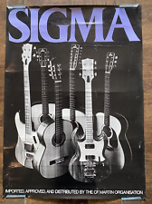 Poster Martin Guitars Sigma Line Promo 1980's (T14) - Vintage Used picture