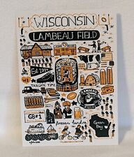 Postcard Wisconsin Lambeau Field Green Bay Packers Frozen Tundra Cheeseheads A23 picture
