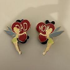 Disney Auctions Pin lot 2  LE 1000 Tinker Bell Mom and Dad Special Valentines picture