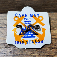 1990 Cape May NJ Seasonal Beach Tag Coast Guard USCG New Jersey  picture