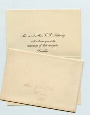 1901 Wedding Invitation - HILVETY / WILLOUGHBY Family, dau - Macon, Illinois  picture