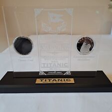 Authentic Titanic Coal,   Commemorative coin, Replica boarding pass picture