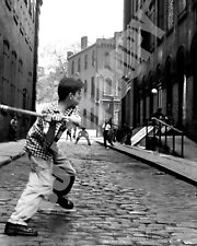 1956 New York City Little Italy Kids Playing Stickball In The Streets 8x10 Photo picture