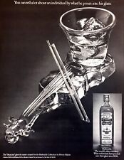 1976 Tennis Racquet Glass photo by Henry Halem Old Bushmills Whiskey print ad picture